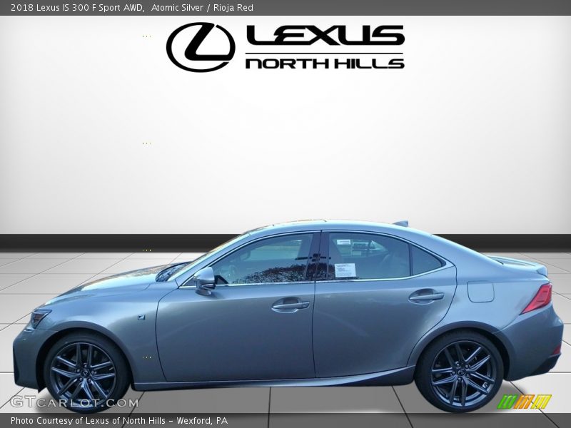 Atomic Silver / Rioja Red 2018 Lexus IS 300 F Sport AWD