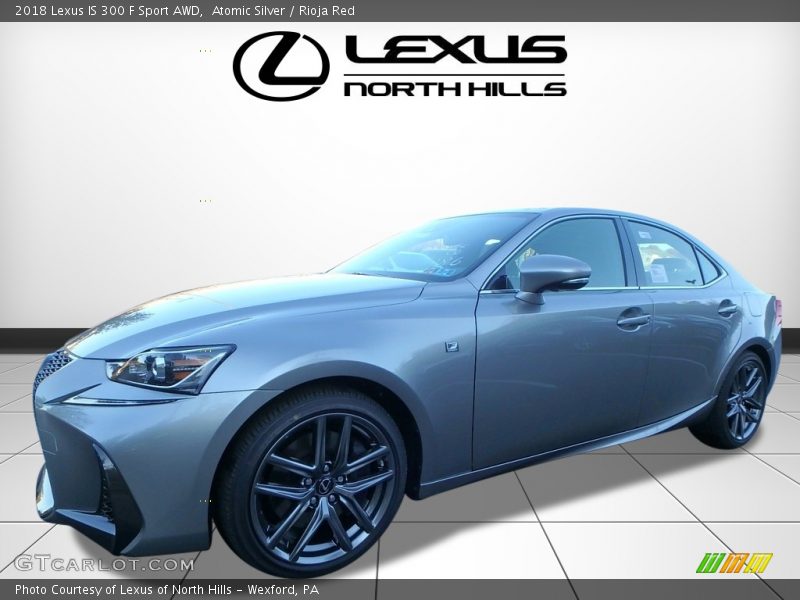 Atomic Silver / Rioja Red 2018 Lexus IS 300 F Sport AWD