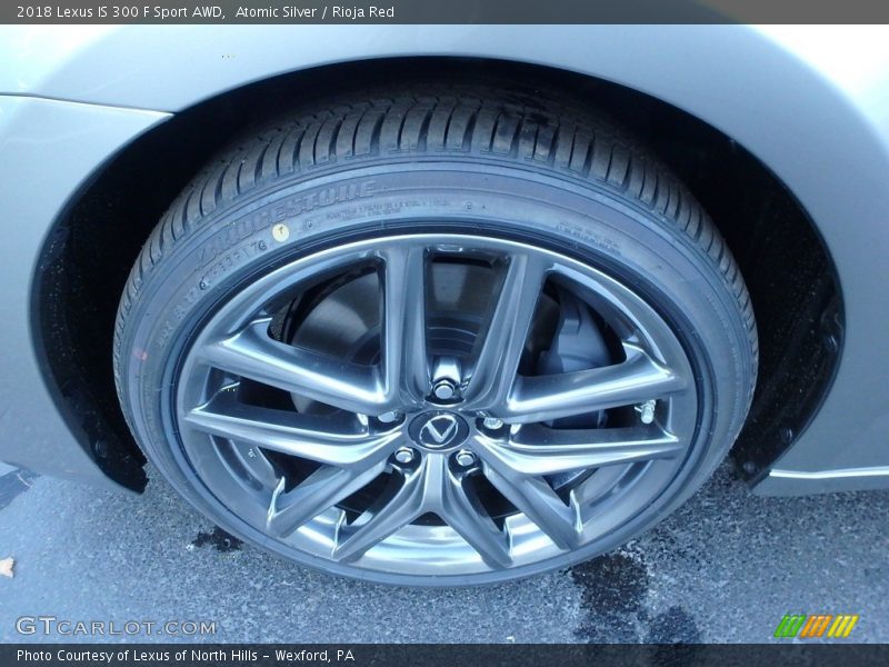 Atomic Silver / Rioja Red 2018 Lexus IS 300 F Sport AWD