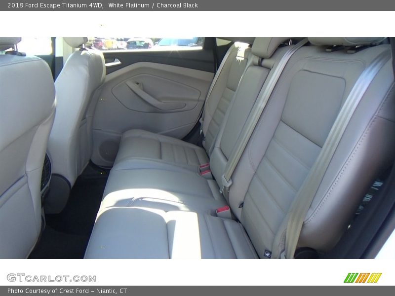 White Platinum / Charcoal Black 2018 Ford Escape Titanium 4WD