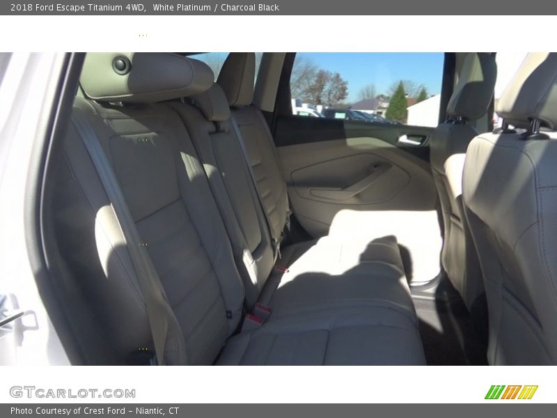 White Platinum / Charcoal Black 2018 Ford Escape Titanium 4WD