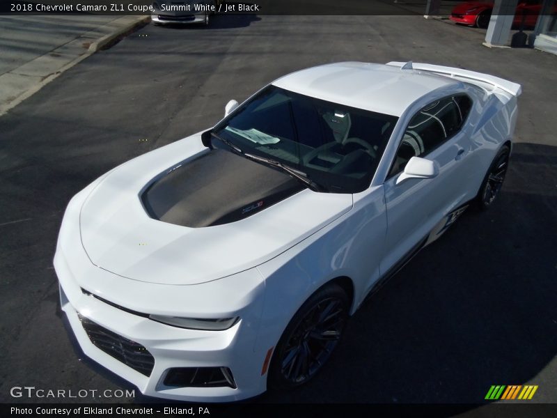 Summit White / Jet Black 2018 Chevrolet Camaro ZL1 Coupe