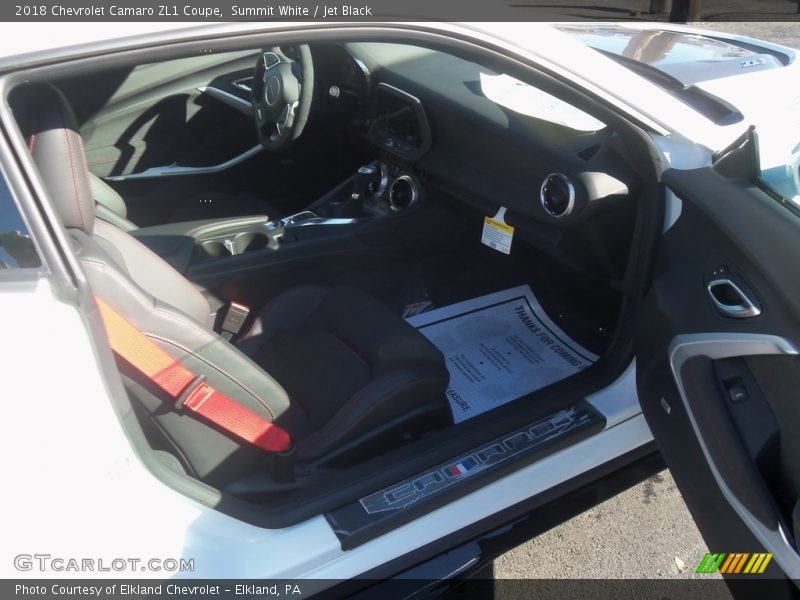 Summit White / Jet Black 2018 Chevrolet Camaro ZL1 Coupe