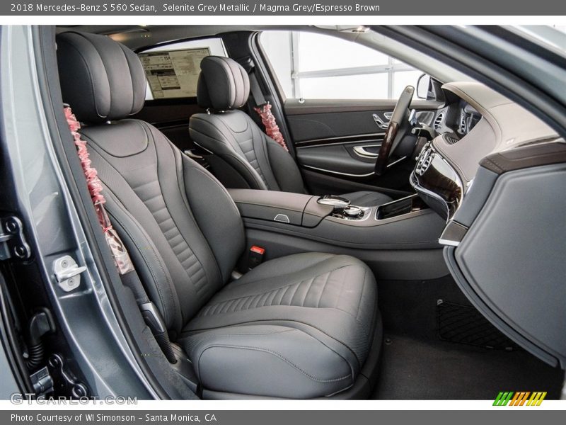  2018 S 560 Sedan Magma Grey/Espresso Brown Interior