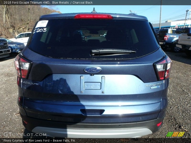 Blue Metallic / Charcoal Black 2018 Ford Escape Titanium 4WD