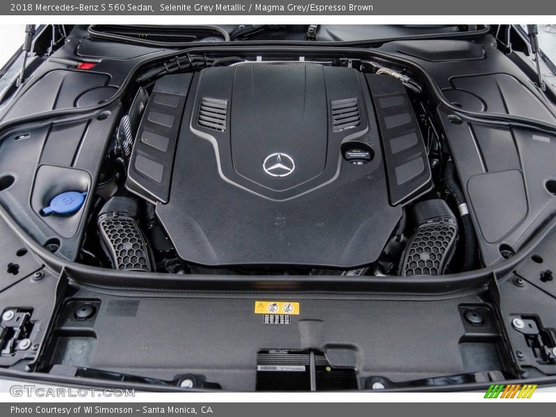  2018 S 560 Sedan Engine - 4.0 Liter biturbo DOHC 32-Valve VVT V8