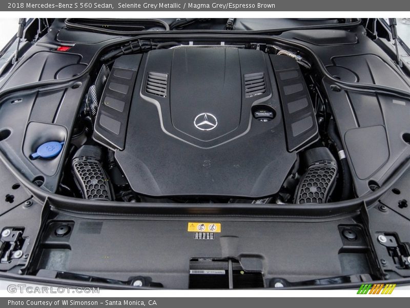  2018 S 560 Sedan Engine - 4.0 Liter biturbo DOHC 32-Valve VVT V8