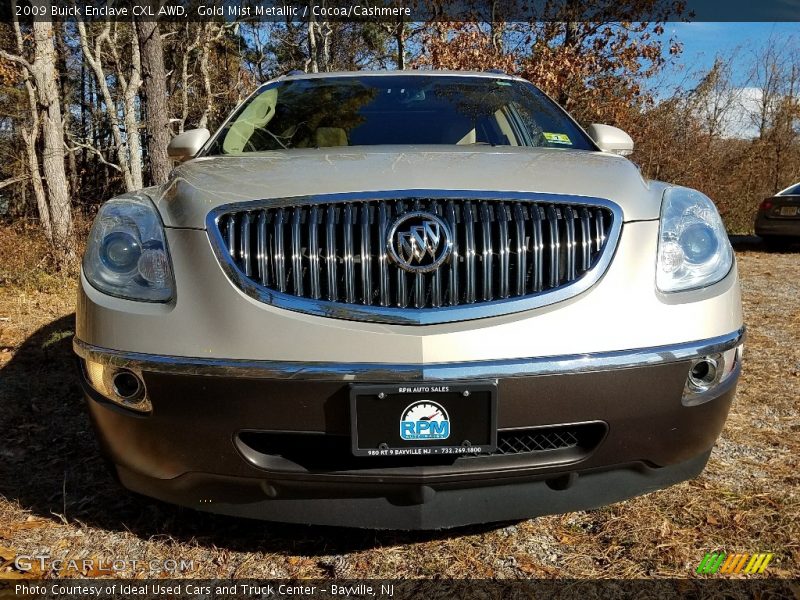 Gold Mist Metallic / Cocoa/Cashmere 2009 Buick Enclave CXL AWD