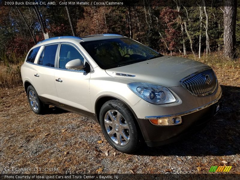 Gold Mist Metallic / Cocoa/Cashmere 2009 Buick Enclave CXL AWD