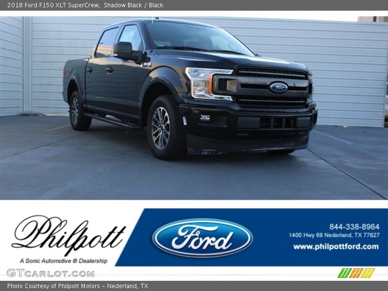 Shadow Black / Black 2018 Ford F150 XLT SuperCrew