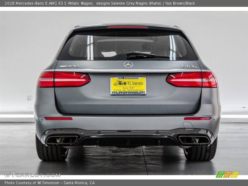 designo Selenite Grey Magno (Matte) / Nut Brown/Black 2018 Mercedes-Benz E AMG 63 S 4Matic Wagon