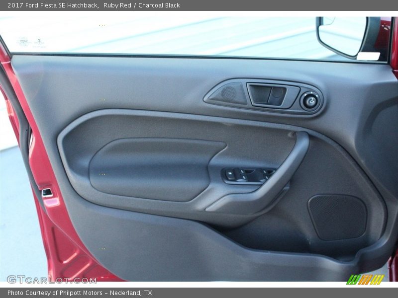 Ruby Red / Charcoal Black 2017 Ford Fiesta SE Hatchback