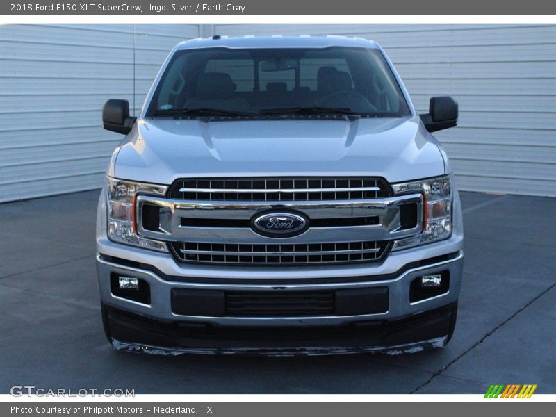 Ingot Silver / Earth Gray 2018 Ford F150 XLT SuperCrew
