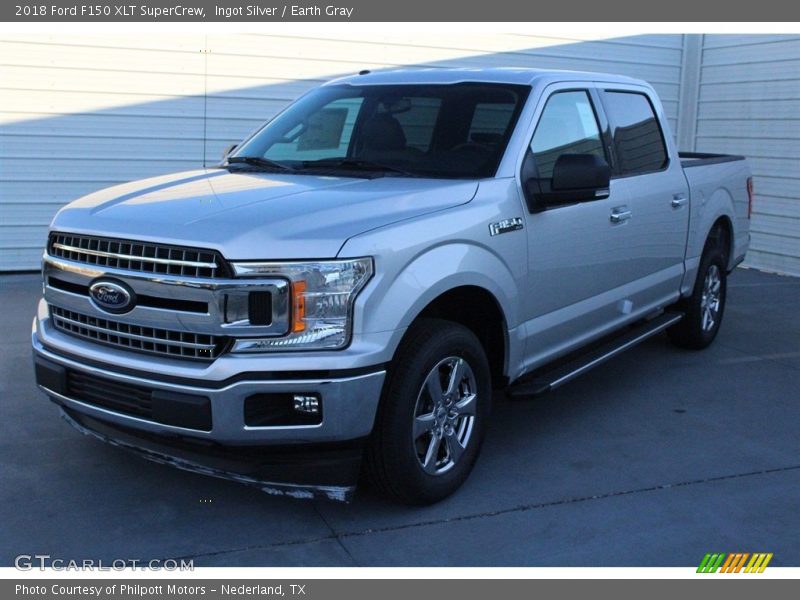 Ingot Silver / Earth Gray 2018 Ford F150 XLT SuperCrew