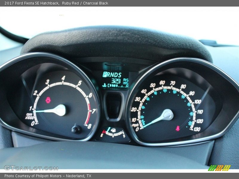 Ruby Red / Charcoal Black 2017 Ford Fiesta SE Hatchback