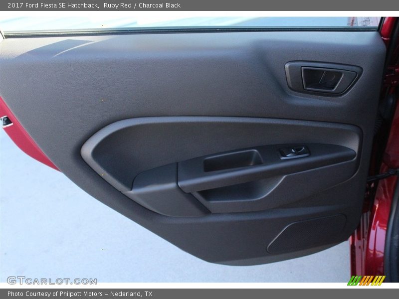 Ruby Red / Charcoal Black 2017 Ford Fiesta SE Hatchback