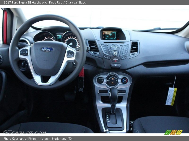 Ruby Red / Charcoal Black 2017 Ford Fiesta SE Hatchback