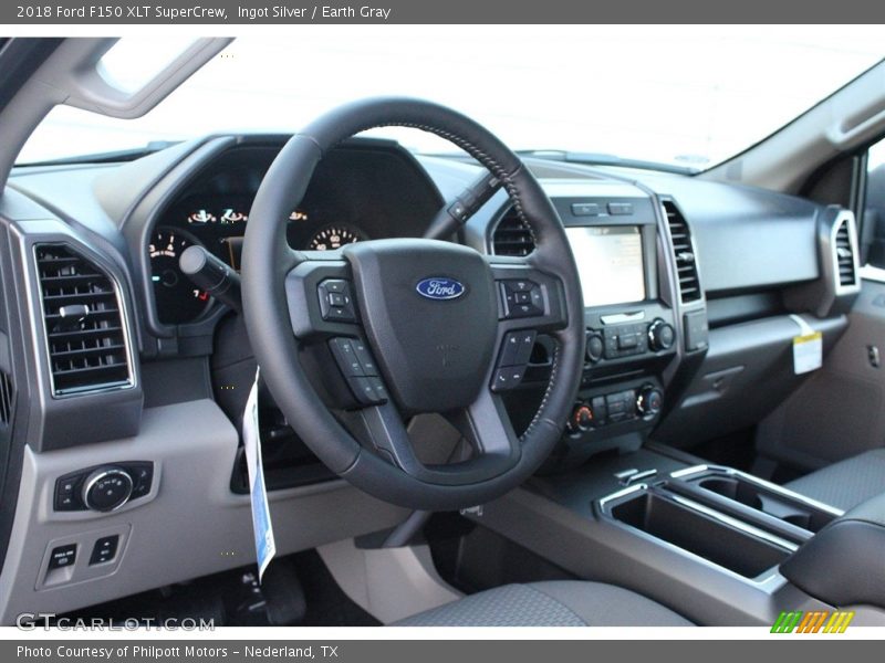 Ingot Silver / Earth Gray 2018 Ford F150 XLT SuperCrew