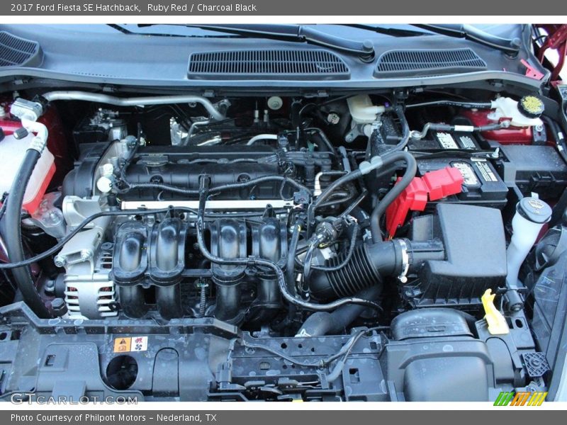 Ruby Red / Charcoal Black 2017 Ford Fiesta SE Hatchback