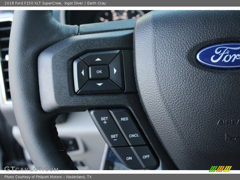 Ingot Silver / Earth Gray 2018 Ford F150 XLT SuperCrew