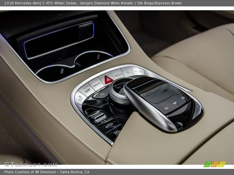 designo Diamond White Metallic / Silk Beige/Espresso Brown 2018 Mercedes-Benz S 450 4Matic Sedan