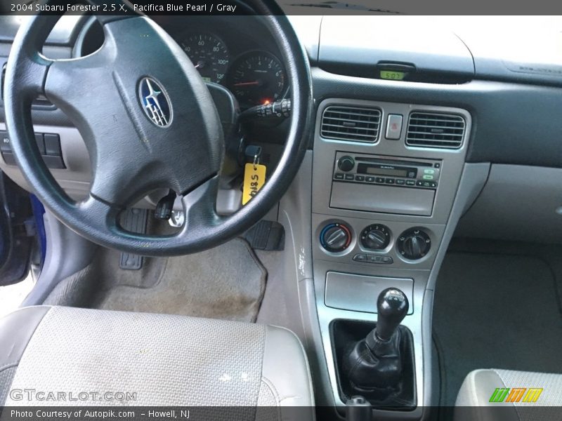 Pacifica Blue Pearl / Gray 2004 Subaru Forester 2.5 X