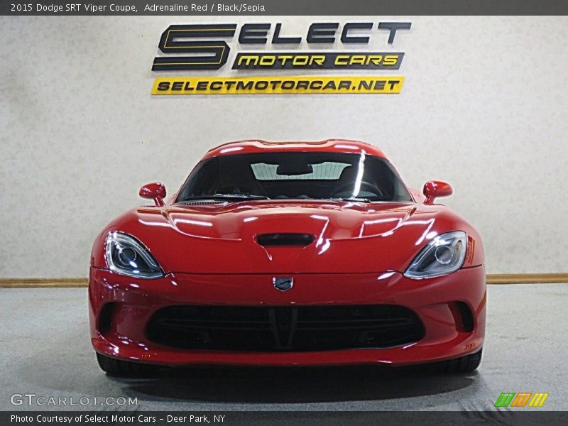 Adrenaline Red / Black/Sepia 2015 Dodge SRT Viper Coupe