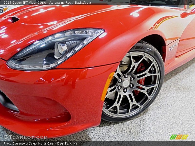 Adrenaline Red / Black/Sepia 2015 Dodge SRT Viper Coupe