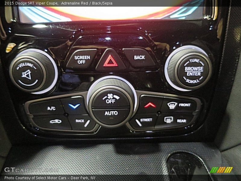 Adrenaline Red / Black/Sepia 2015 Dodge SRT Viper Coupe