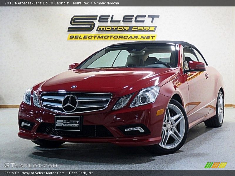 Mars Red / Almond/Mocha 2011 Mercedes-Benz E 550 Cabriolet