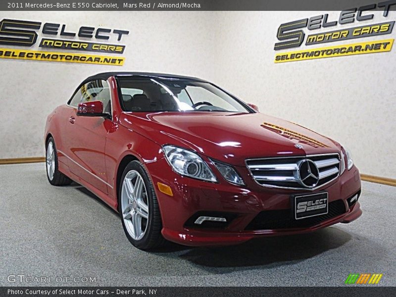 Mars Red / Almond/Mocha 2011 Mercedes-Benz E 550 Cabriolet
