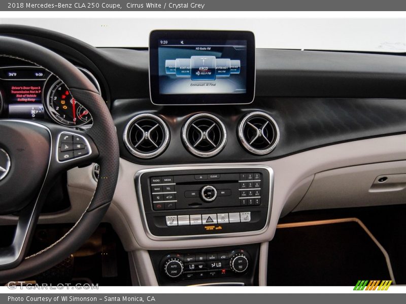 Cirrus White / Crystal Grey 2018 Mercedes-Benz CLA 250 Coupe