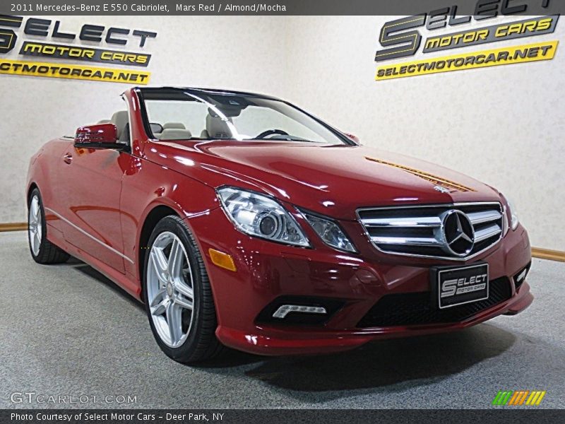 Mars Red / Almond/Mocha 2011 Mercedes-Benz E 550 Cabriolet