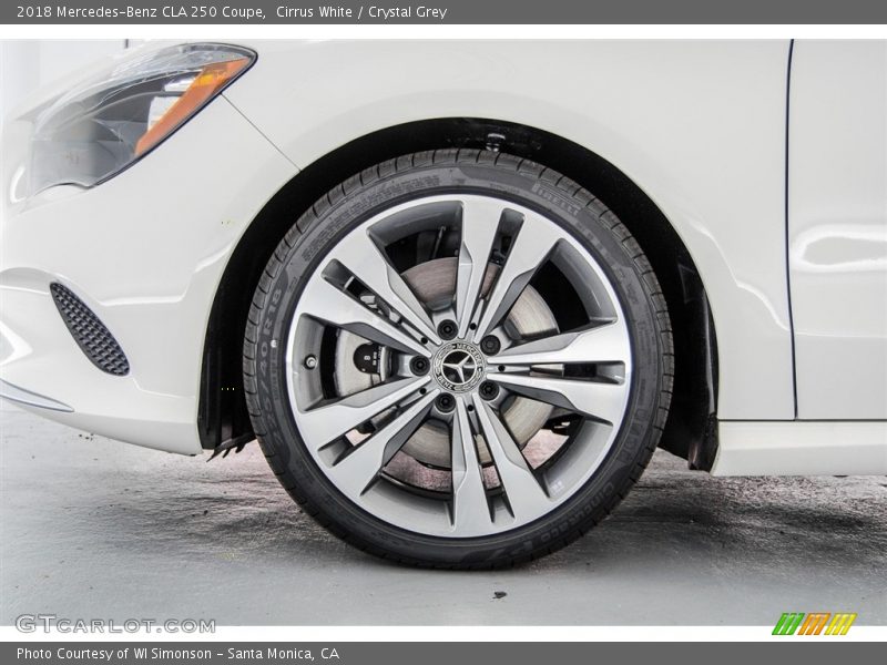 Cirrus White / Crystal Grey 2018 Mercedes-Benz CLA 250 Coupe