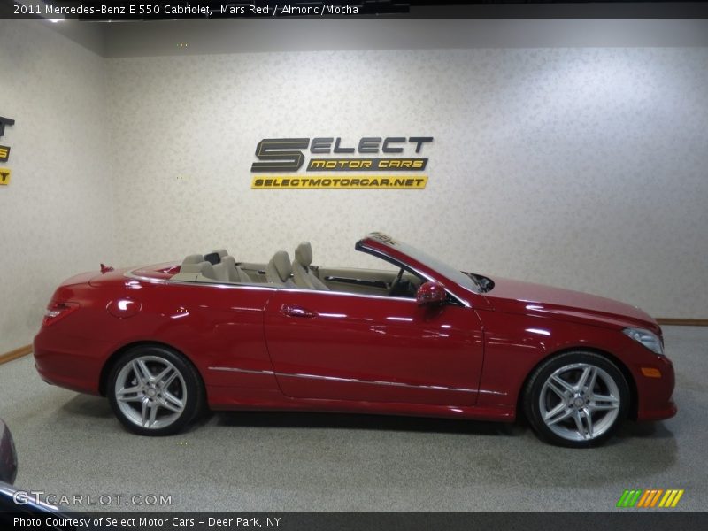 Mars Red / Almond/Mocha 2011 Mercedes-Benz E 550 Cabriolet