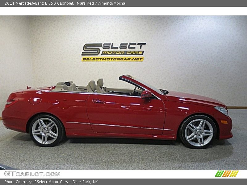 Mars Red / Almond/Mocha 2011 Mercedes-Benz E 550 Cabriolet