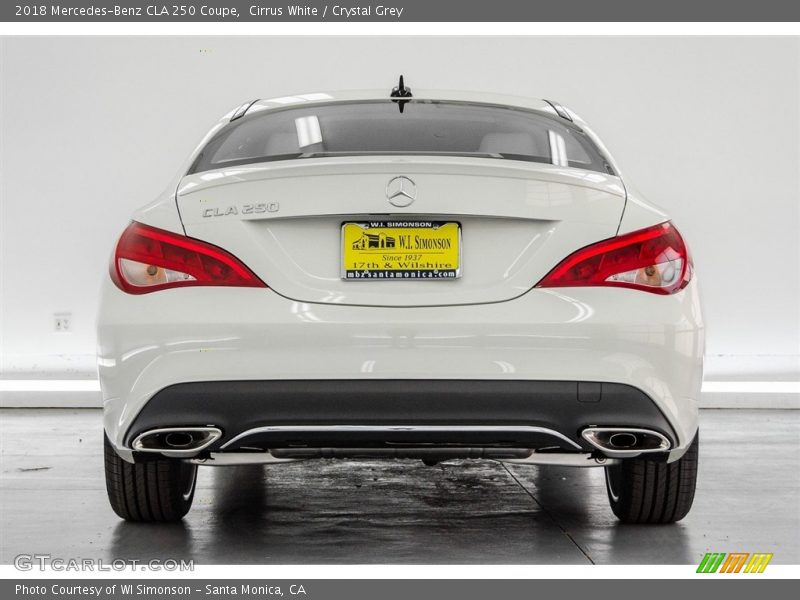 Cirrus White / Crystal Grey 2018 Mercedes-Benz CLA 250 Coupe