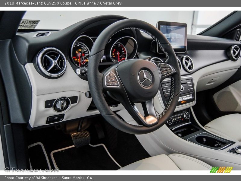 Cirrus White / Crystal Grey 2018 Mercedes-Benz CLA 250 Coupe