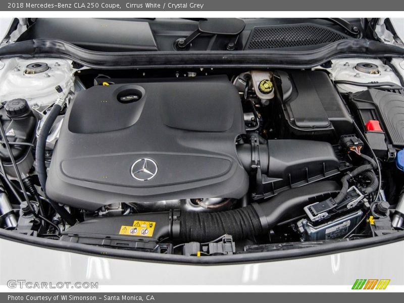 Cirrus White / Crystal Grey 2018 Mercedes-Benz CLA 250 Coupe