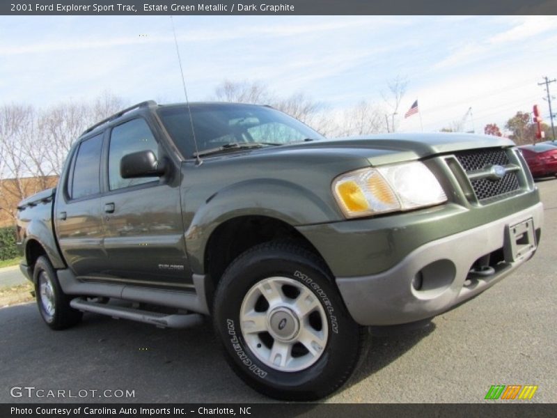 Estate Green Metallic / Dark Graphite 2001 Ford Explorer Sport Trac