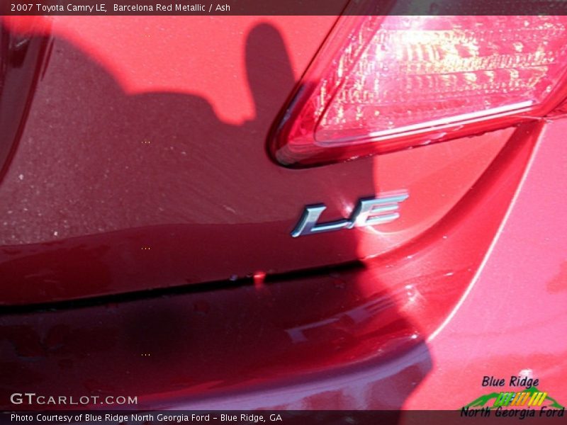 Barcelona Red Metallic / Ash 2007 Toyota Camry LE