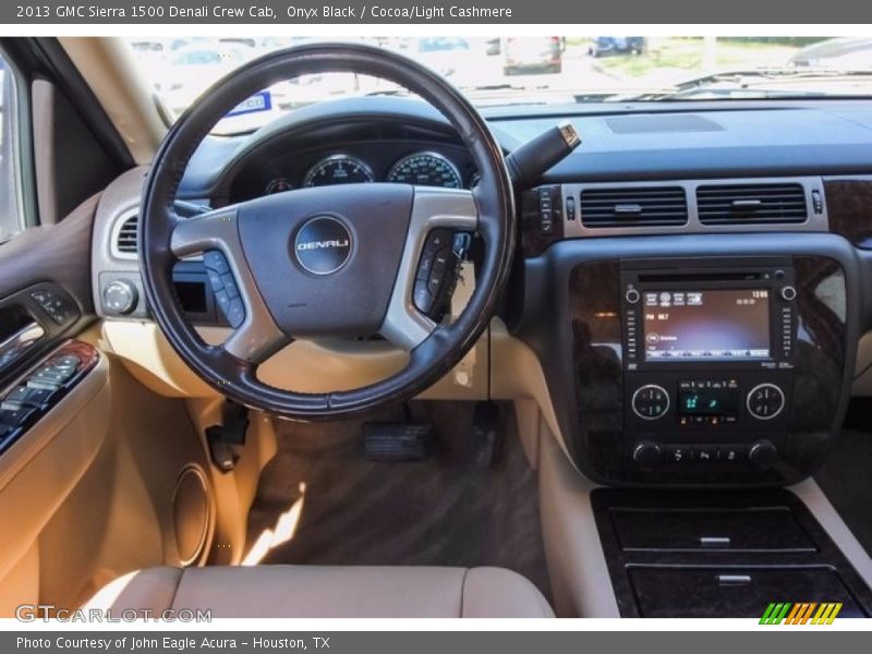 Onyx Black / Cocoa/Light Cashmere 2013 GMC Sierra 1500 Denali Crew Cab