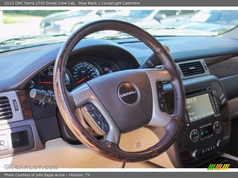 Onyx Black / Cocoa/Light Cashmere 2013 GMC Sierra 1500 Denali Crew Cab