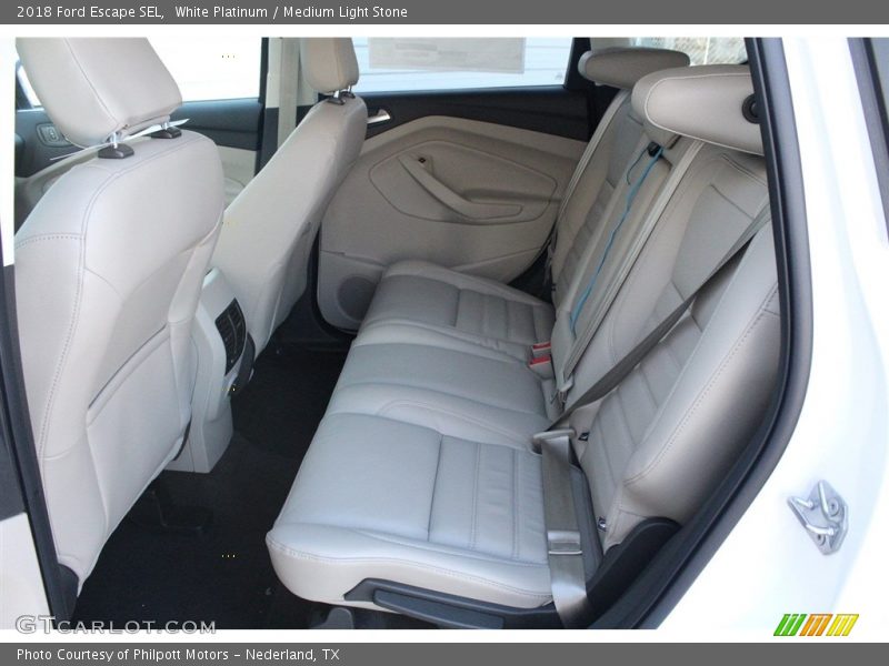 White Platinum / Medium Light Stone 2018 Ford Escape SEL