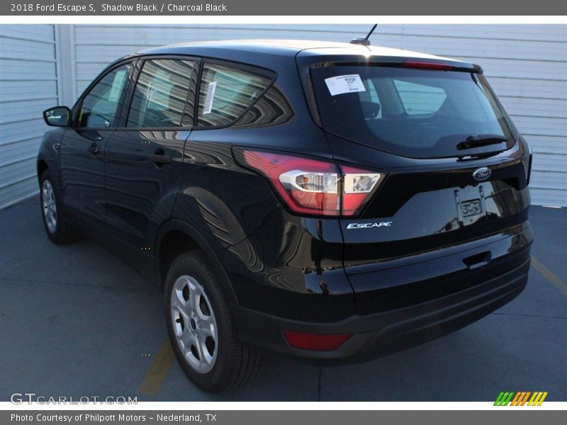 Shadow Black / Charcoal Black 2018 Ford Escape S