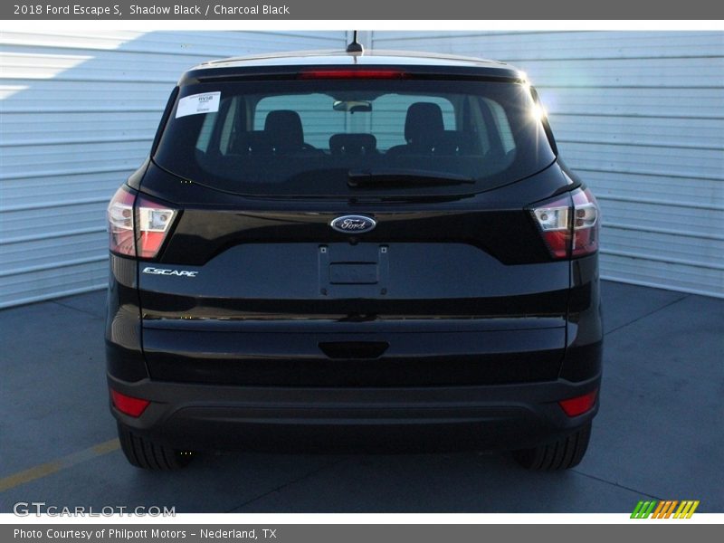 Shadow Black / Charcoal Black 2018 Ford Escape S