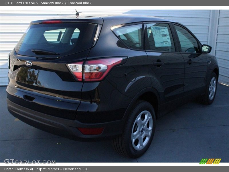 Shadow Black / Charcoal Black 2018 Ford Escape S