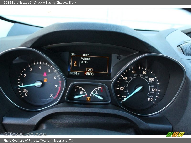 Shadow Black / Charcoal Black 2018 Ford Escape S