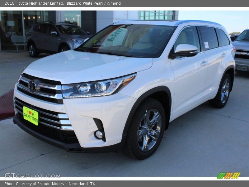 Blizzard White Pearl / Almond 2018 Toyota Highlander Limited