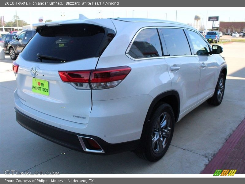 Blizzard White Pearl / Almond 2018 Toyota Highlander Limited